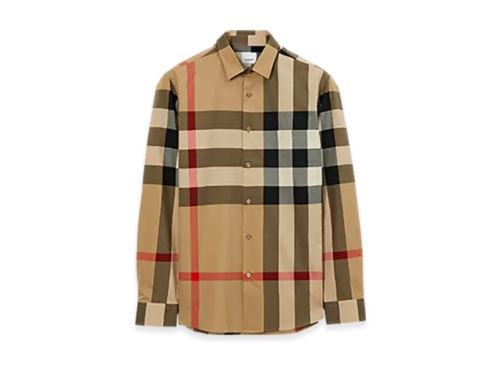Burberry Check Cotton Shirt "Archive Beige"