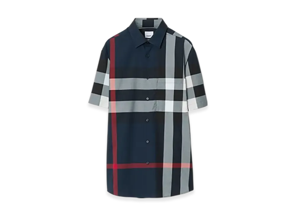 Burberry Check Cotton Shirt "Drizzle"