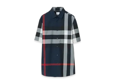 Burberry Check Cotton Shirt "Drizzle"