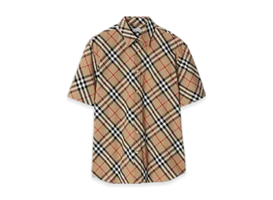 Burberry Check Cotton Shirt "Nuts"