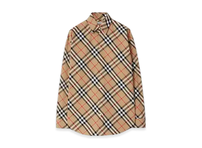 Burberry Check Cotton Shirt "Cotton"