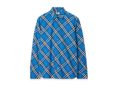 Burberry Check Cotton Shirt "Hyacinth"