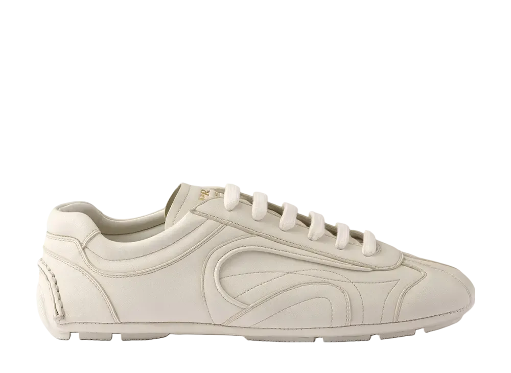 プラダ モンテカルロ リエディション2005 アンティーク ナッパレザー スニーカー "オフホワイト"