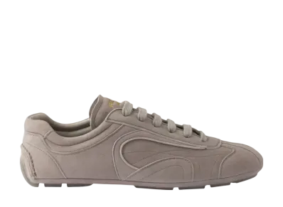 PRADA Montecarlo Re-Edition 2005 Suede Sneakers "Light Gray"