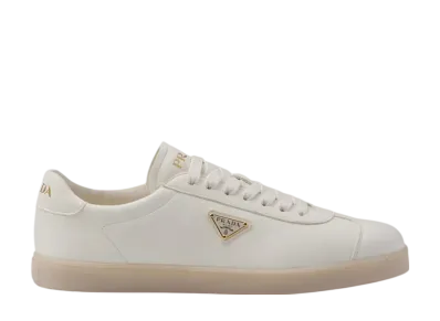 PRADA Lane Leather Sneakers "Ivory"