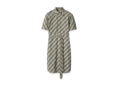 Burberry Check Cotton Shirt Dress "Husk"