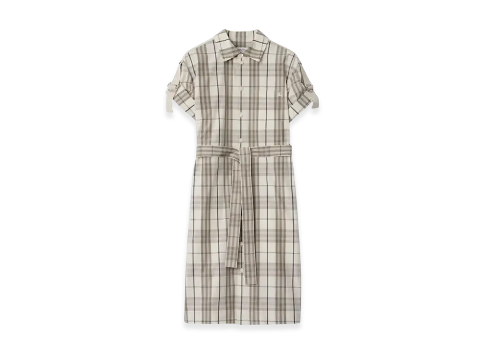 Burberry Check Cotton Shirt Dress "Cotton"