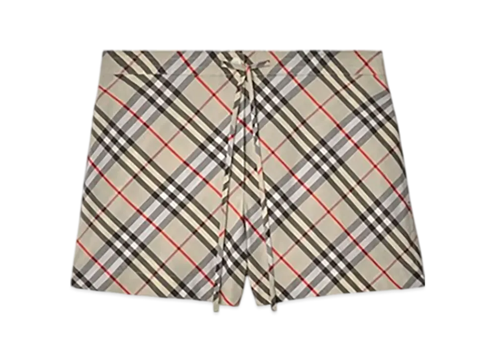 Burberry Check Cotton Pyjama Shorts "Chipping"