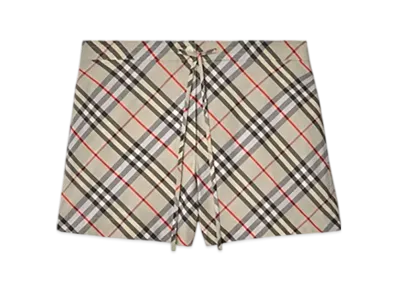 Burberry Check Cotton Pyjama Shorts "Chipping"