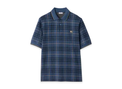 Burberry Check Cotton Polo Shirt "Bay"
