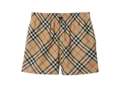 Burberry Check Short Pants "Sand"