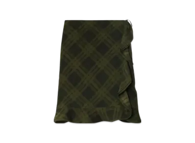 Burberry Check Silk Wrap Skirt "Oil"