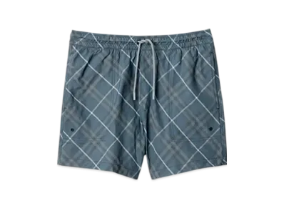 Burberry Check Swim Shorts "Pewter"
