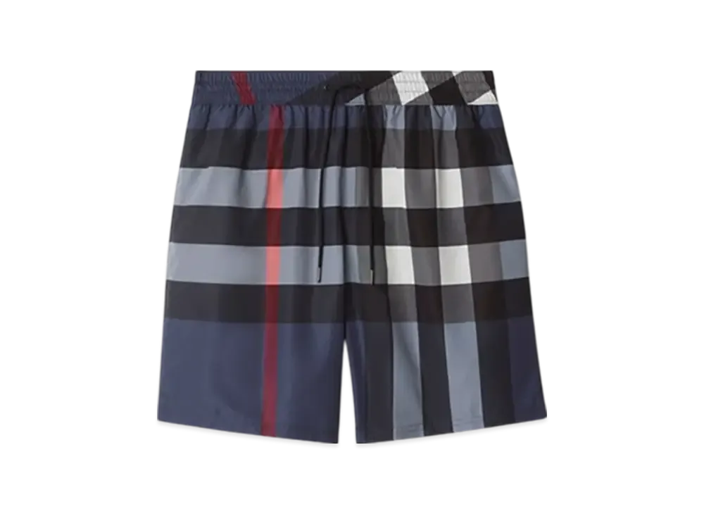 Burberry Check Swim Shorts "Carbon Blue"