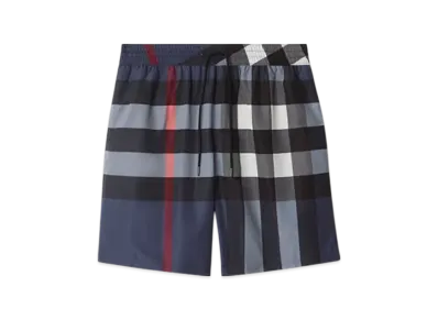 Burberry Check Swim Shorts "Carbon Blue"