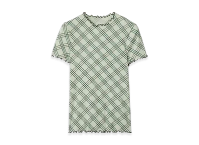 Burberry Check Stretch-cotton T-shirt "Breeze"