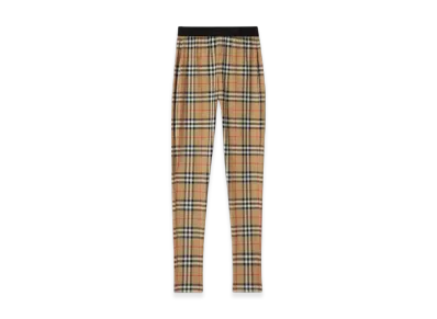 Burberry Check Stretch-jersey Leggings "Archive Beige"