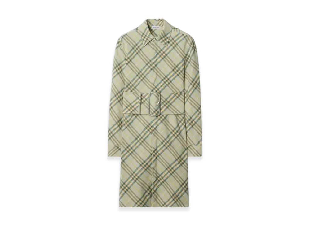 Burberry Check Stretch-linen Shirt Dress "Breeze"