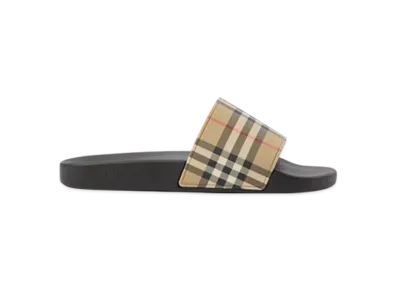 Burberry Check Slides "Archive Beige"
