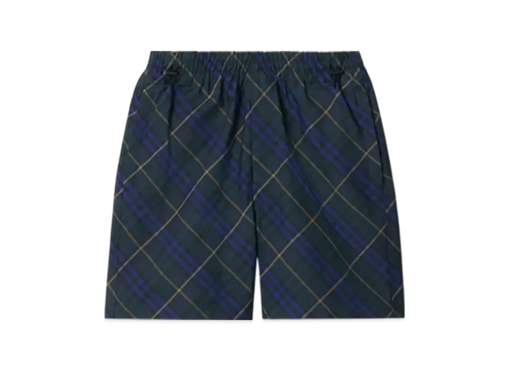 Burberry Check Twill Shorts "Midnight"