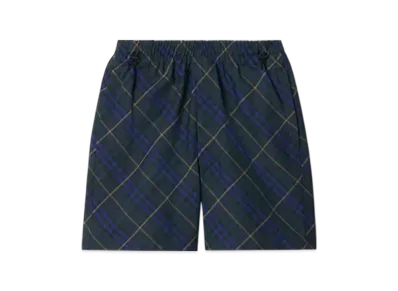 Burberry Check Twill Shorts "Midnight"