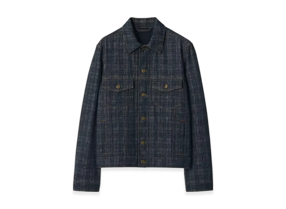 Burberry Check Denim Jacket "Indigo"