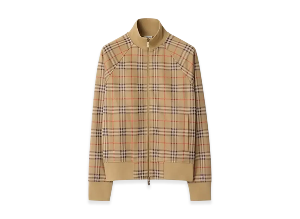 Burberry Check Track Jacket "Sand"