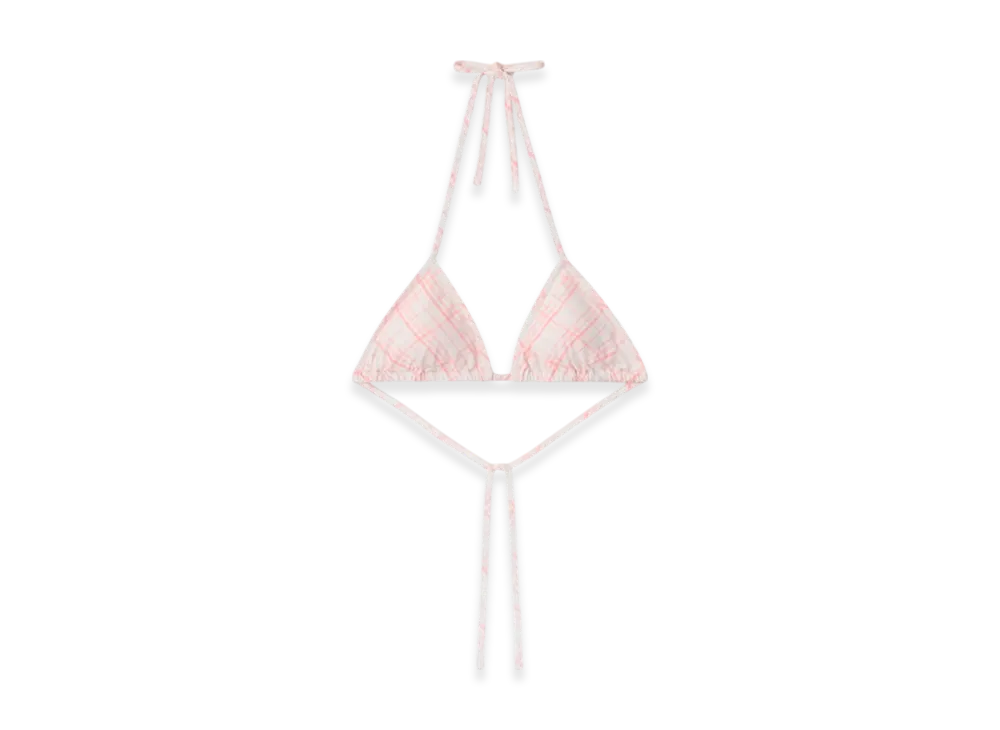 Burberry Check Bikini Top "Dusky Rose"