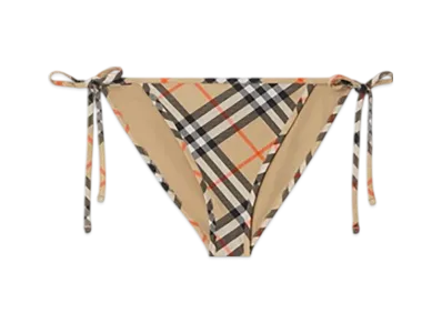 Burberry Check Bikini Briefs "Sand"