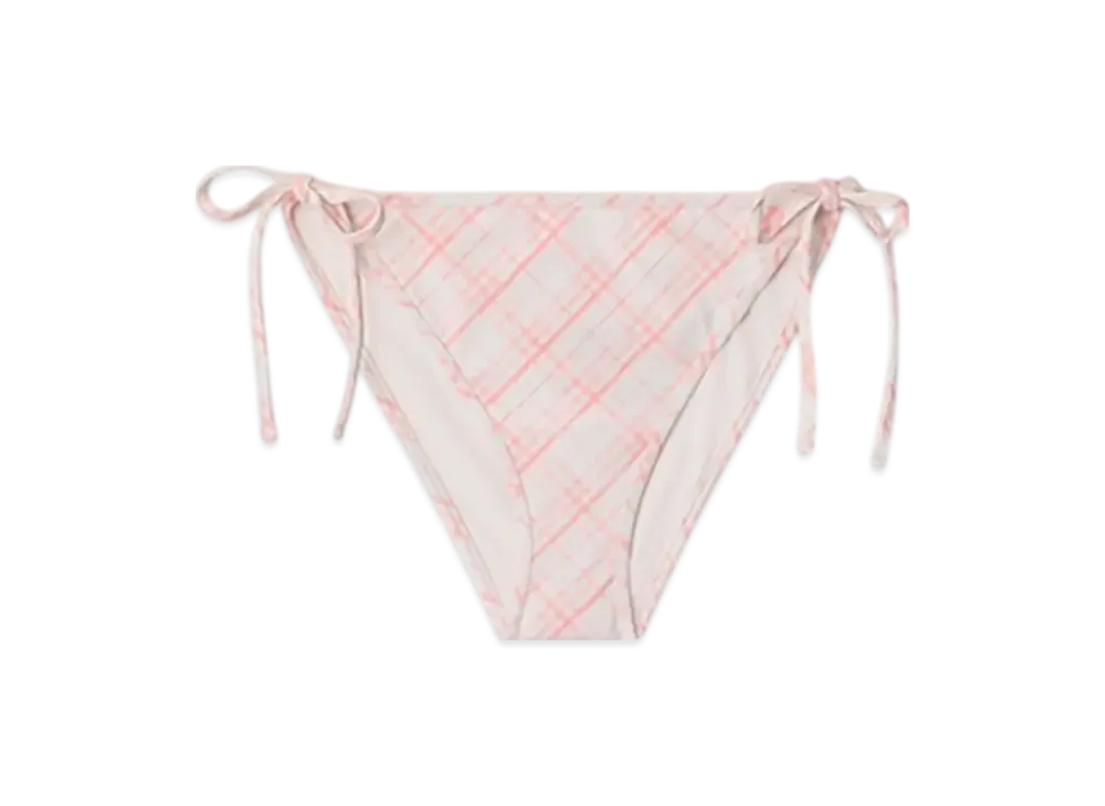 Burberry Check Bikini Briefs "Dusky Rose"