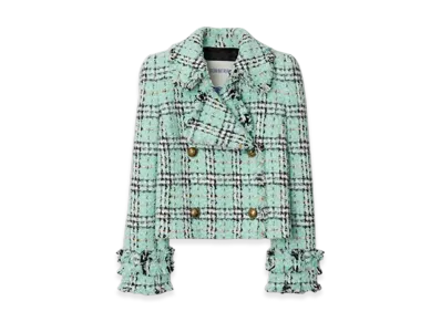 Burberry Check Boucle Jacket "Surf"
