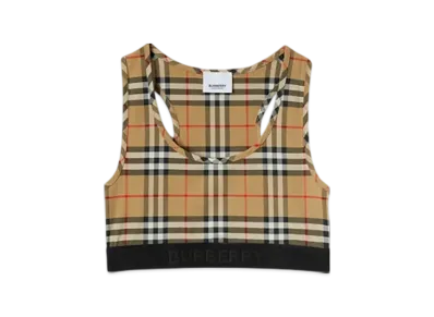 Burberry Check Bra Top "Archive Beige"