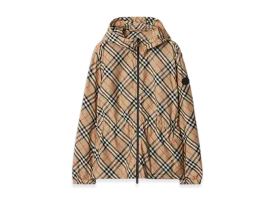 Burberry Check Lightweight Jacket "Sand"