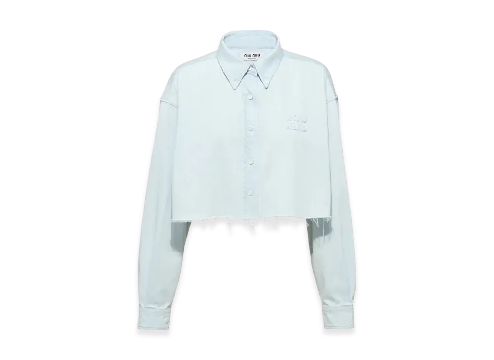 MIU MIU Women's Denim Shirt "Light Blue"