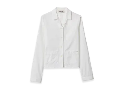 MIU MIU Poplin Shirt "White"
