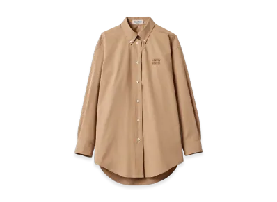 MIU MIU Poplin Shirt "Khaki"