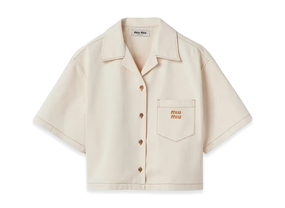 MIU MIU Denim Shirt "Natural"