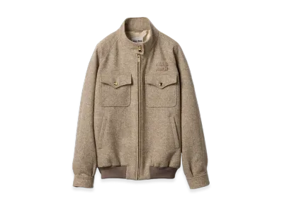 MIU MIU Chevron Blouson Jacket "Khaki"
