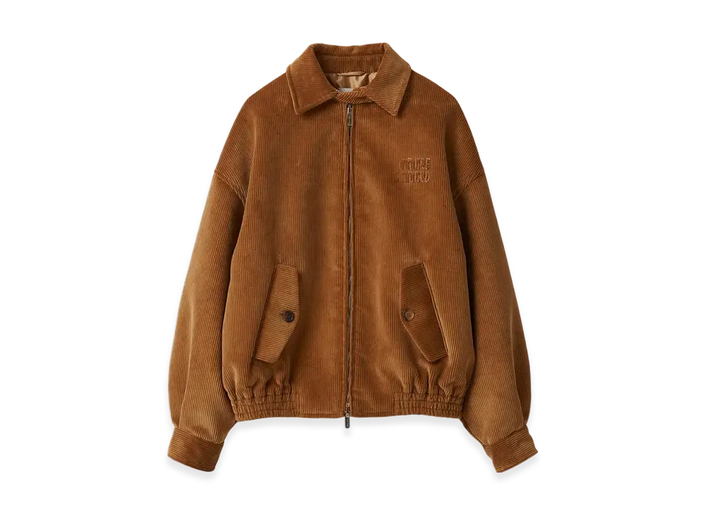 MIU MIU Corduroy Blouson Jacket "Barley"