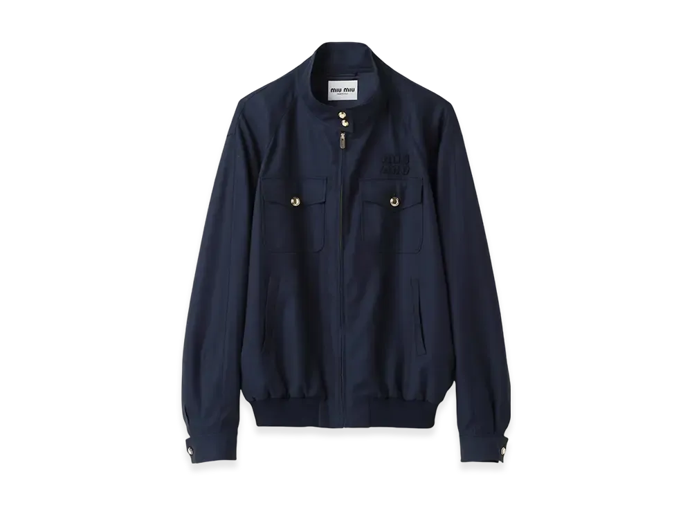 MIU MIU Batavia Blouson Jacket "Blue"