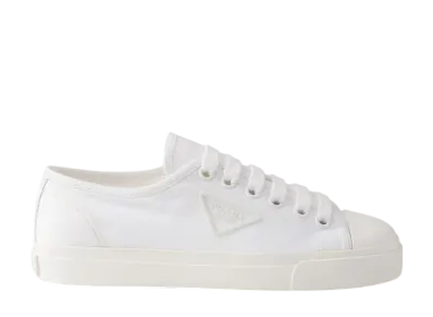 PRADA Women's Cotton Gabardine Sneakers "White"