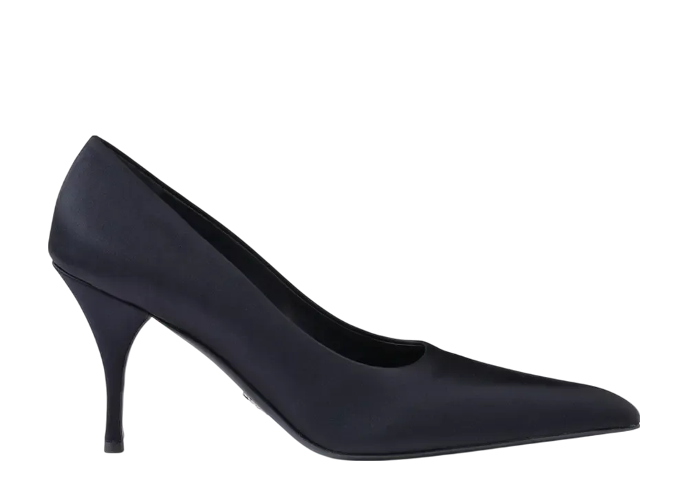 PRADA Women's Satin Pumps "Navy"