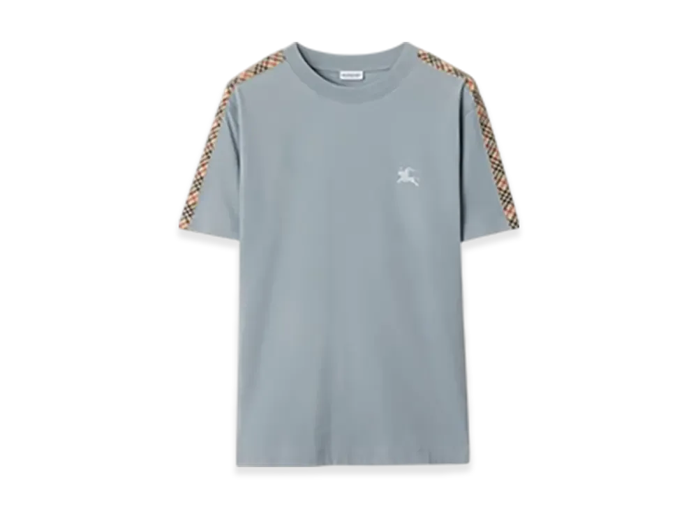 Burberry Check Trim Cotton T-shirt "Gale"