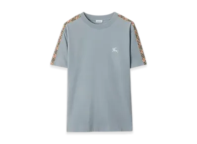 Burberry Check Trim Cotton T-shirt "Gale"
