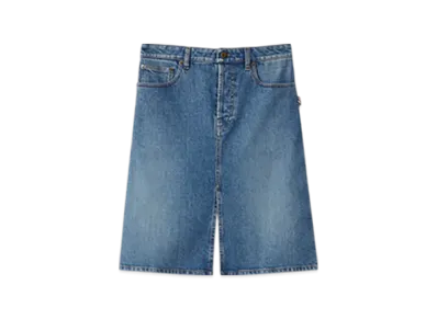 Burberry Denim Skirt "Mid Blue"