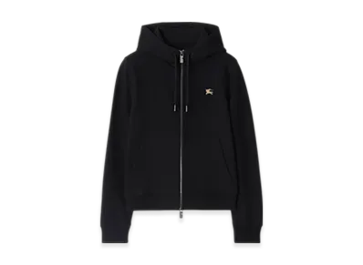 Burberry Night Stamp Cotton Zip Parka "Black"