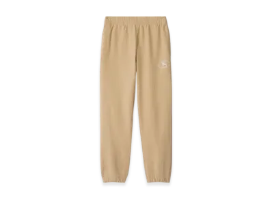 Burberry Night Stamp Cotton Jogging Pants "Flax"