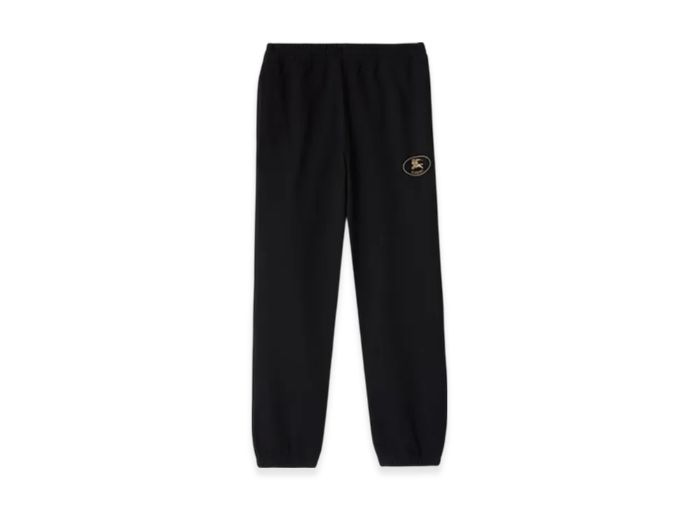 Burberry Night Stamp Cotton Jogging Pants "Black"