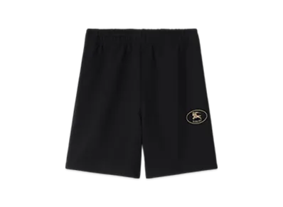 Burberry Night Stamp Cotton Shorts "Black"