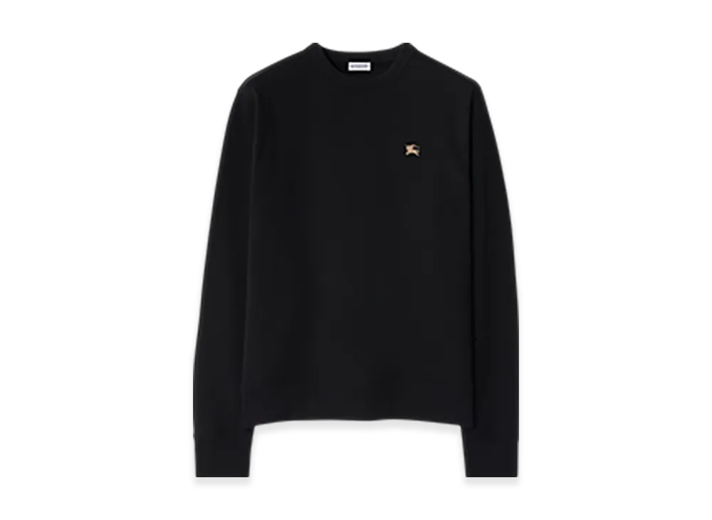 Burberry Night Stamp Cotton Sweatshirt "Black"